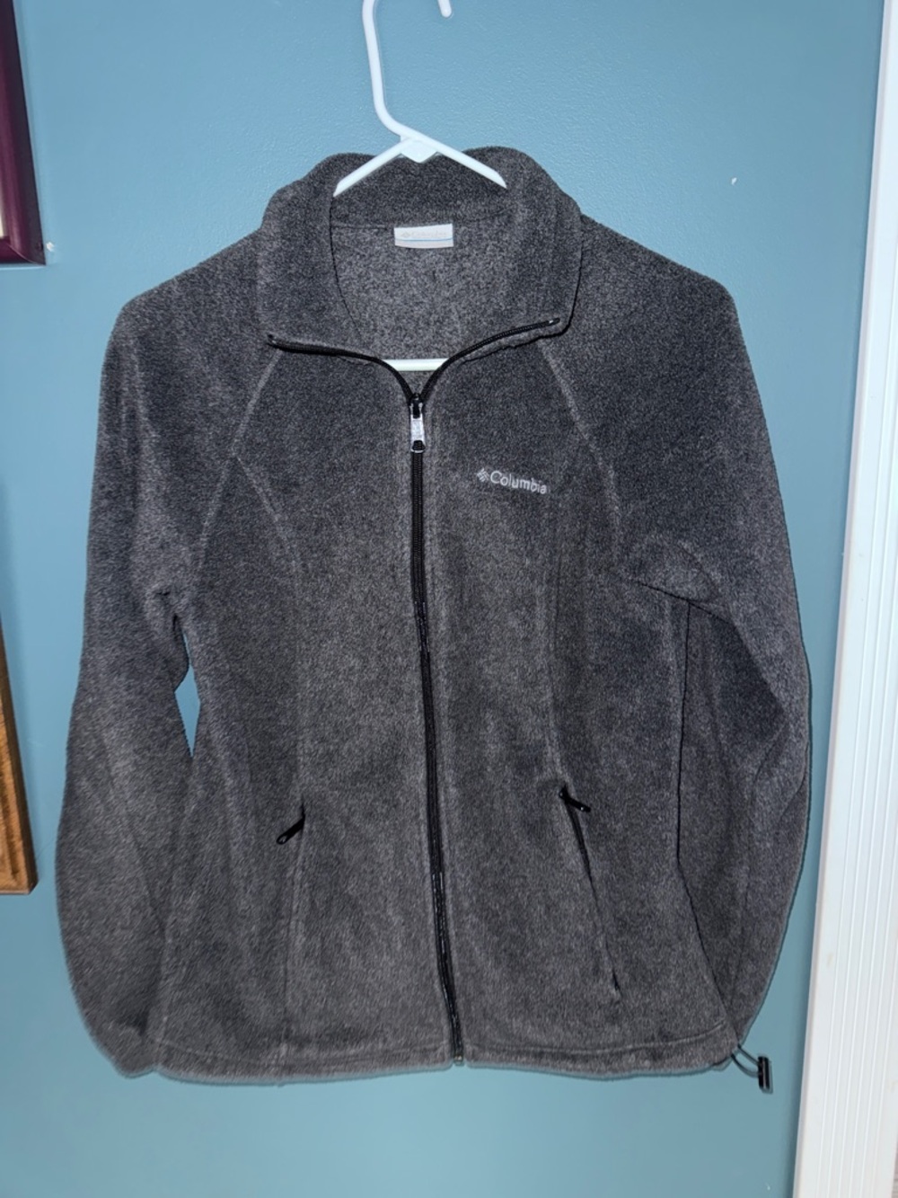 Columbia Women's Dark Gray Full-Zip Fleece Jacket 254